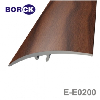 Hliníkový prahový pás podobný drevu E-E0200