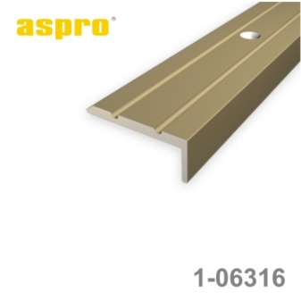 Hliníkový schodový uholníkový profil ASPRO 1-06316