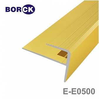 Špecializovaný hliníkový schodový uhol BORCK E-E0500